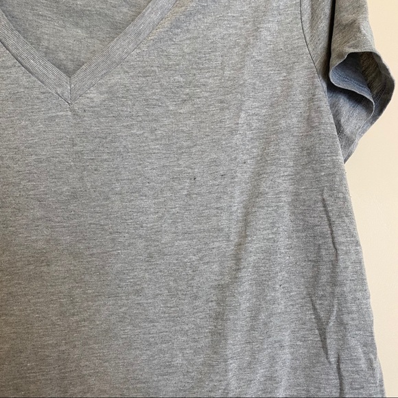 Gray V Neck Tee - Picture 2 of 5